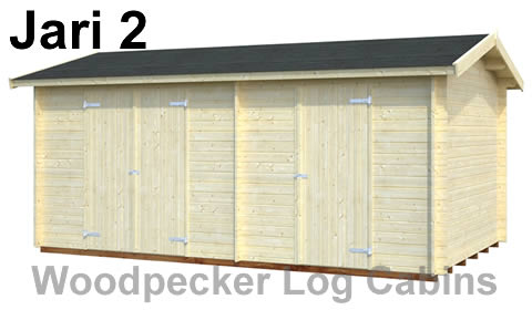 Two room garden storage shed