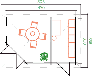 Summer House Aruba 2A floor plan