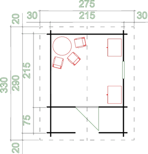 Beach Hut Lido Plan