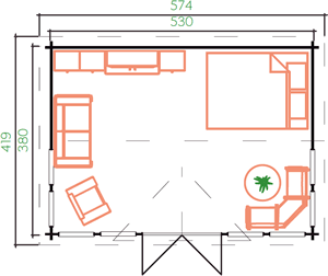 Bermuda 44 Floorplan