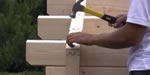 Securing top wall timber