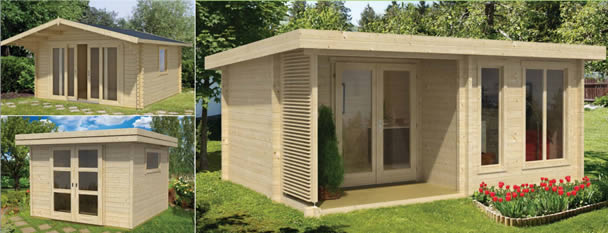 Woodpecker Log Cabins for Sale - Garden rooms