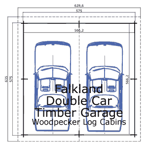 Falkland double car timber garage floor plan