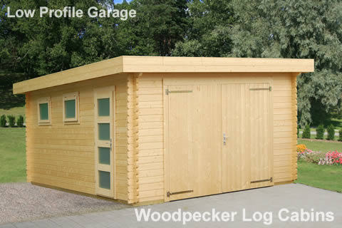 Low Profile Flat Roof Garage