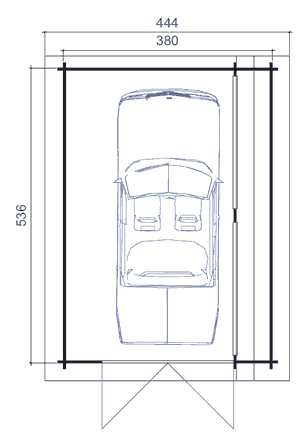 Panama timber garage floorplan