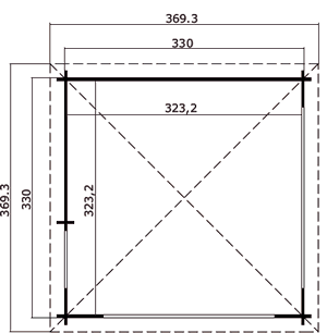 Karen 34, Garden Arbour, Barbecue hut -plan