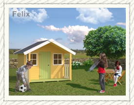 Felix playhouse for children - Woodpecker Log Cabins