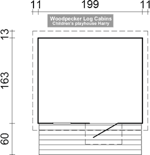 Childrens Playhouse Harry floor plan