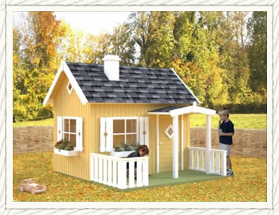 Otto Playhouse for children - Woodpecker Log Cabins