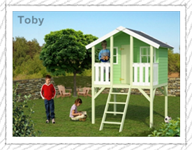 Toby playhouse for children - Woodpecker Log Cabins 