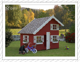 Tom playhouse for children - Woodpecker Log Cabins 